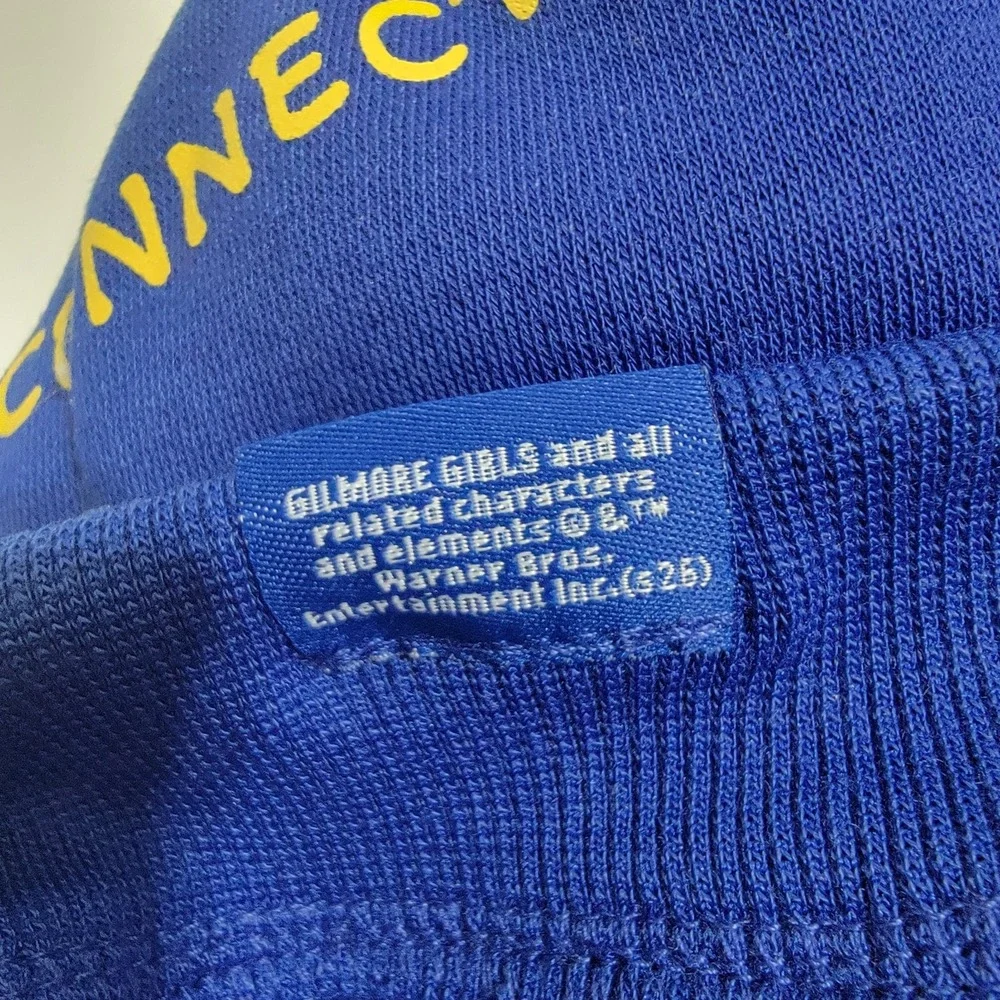 NWT Gilmore Girls Luke's Diner Dog Pet LARGE Hoodie Jacket Christmas Winter Blue